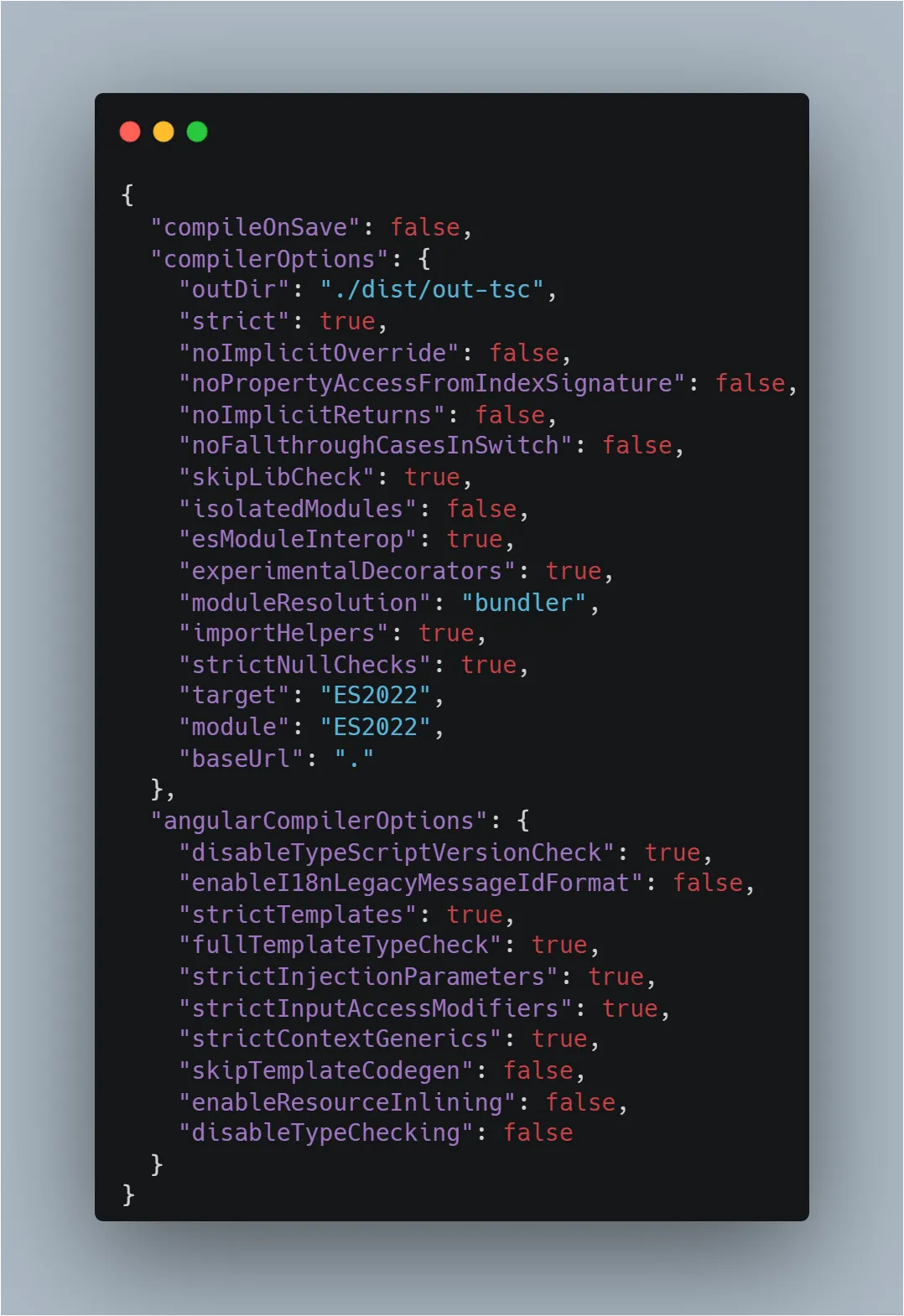 Angular app configuration changes for migration stability
