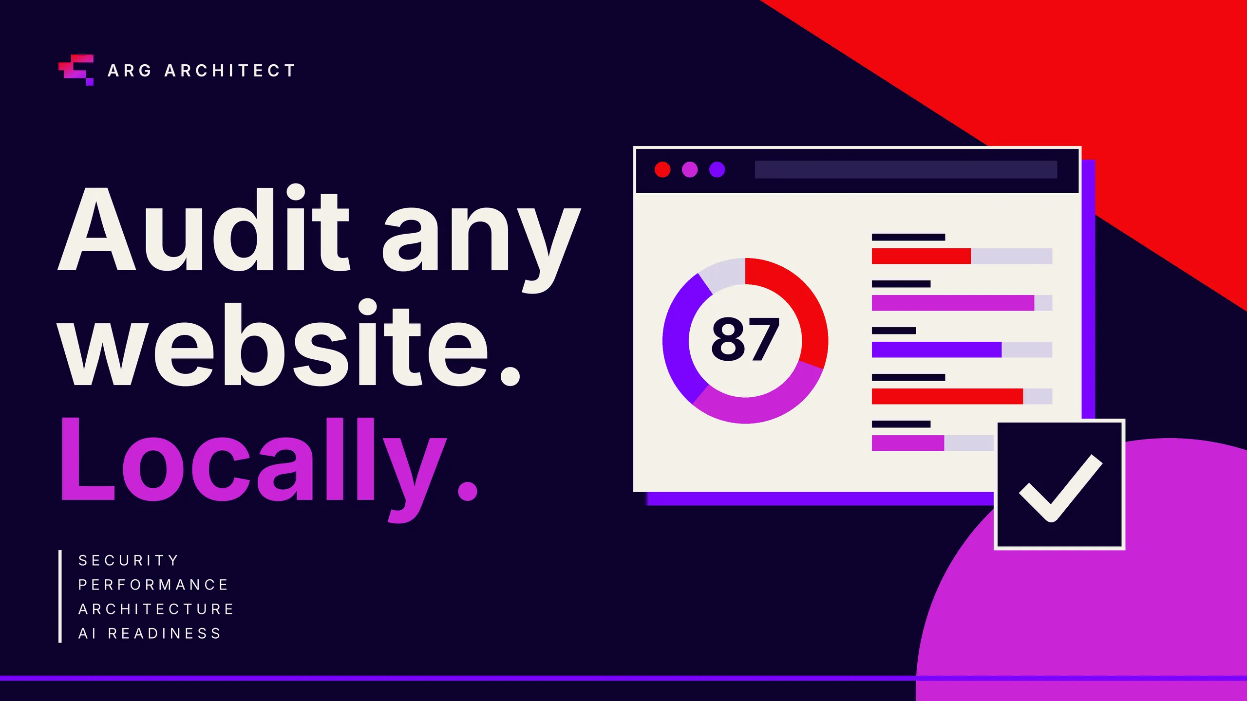 Arg Architect free website health check browser extension